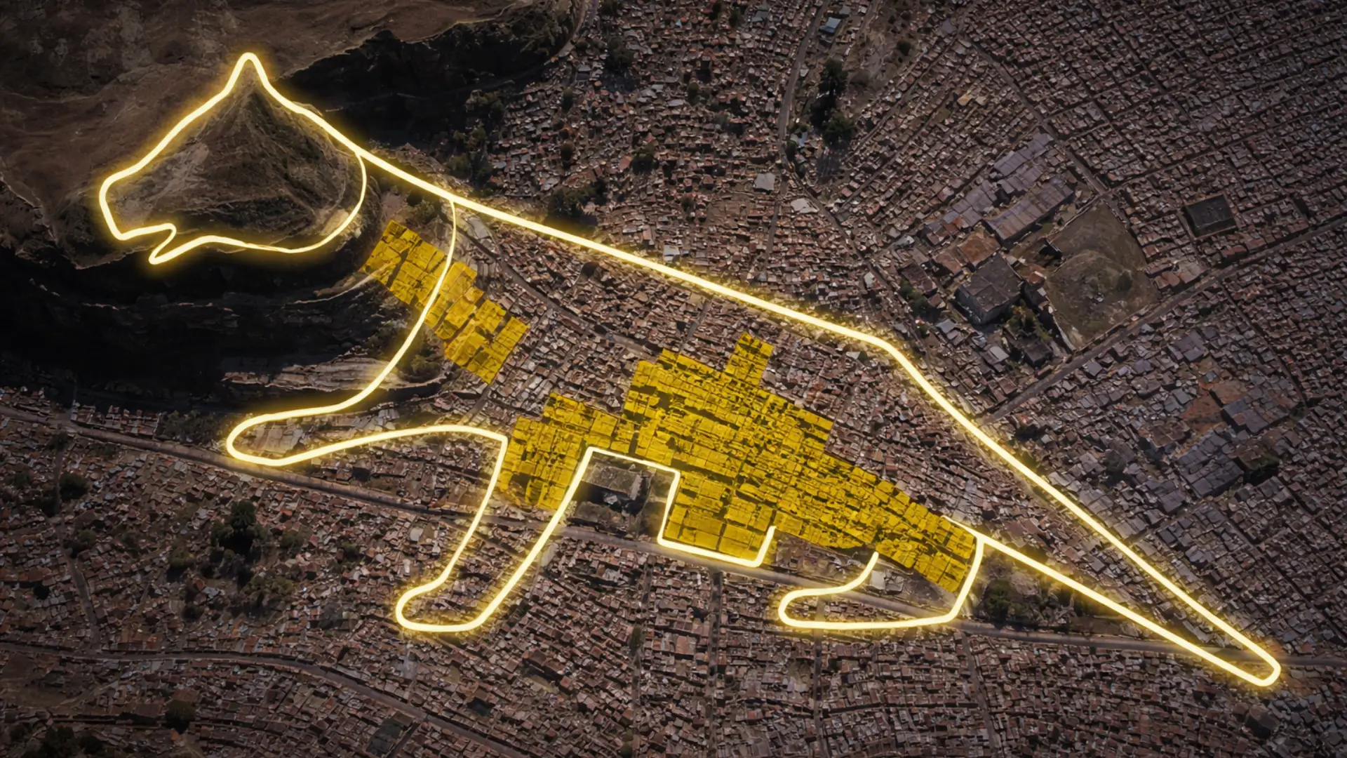 Capital del Imperio Inca con forma de puma
