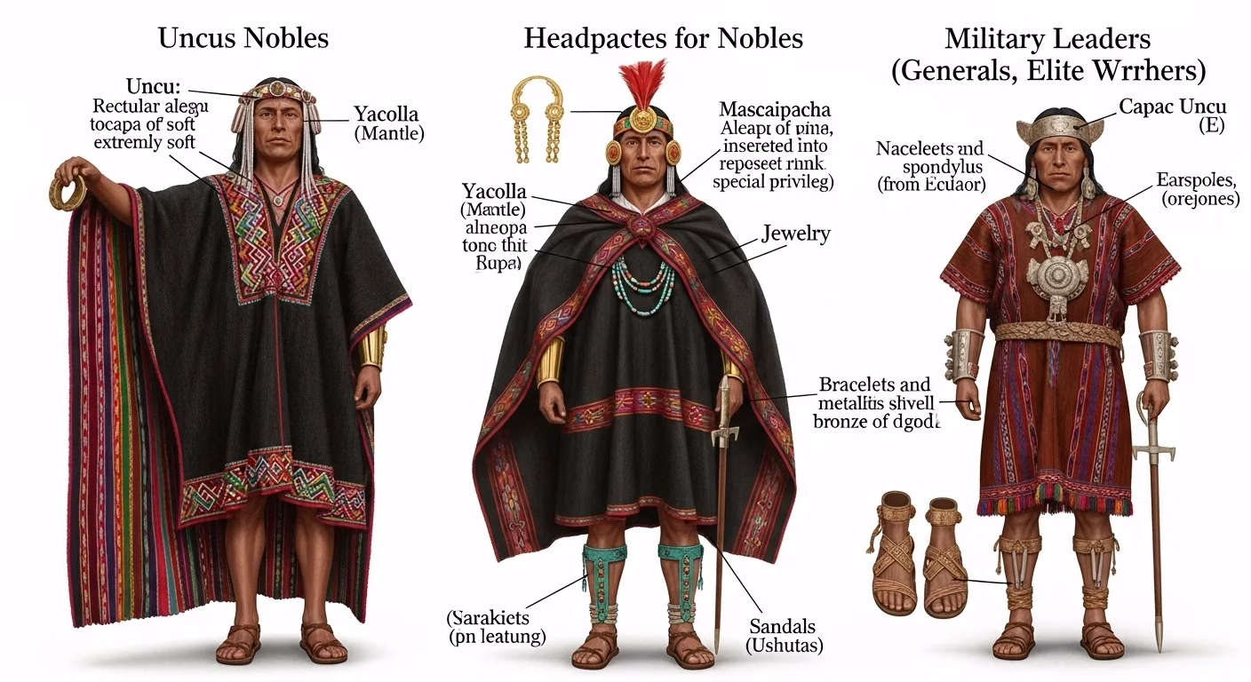 Clothing of Nobles and Military Leaders in the Inca Empire