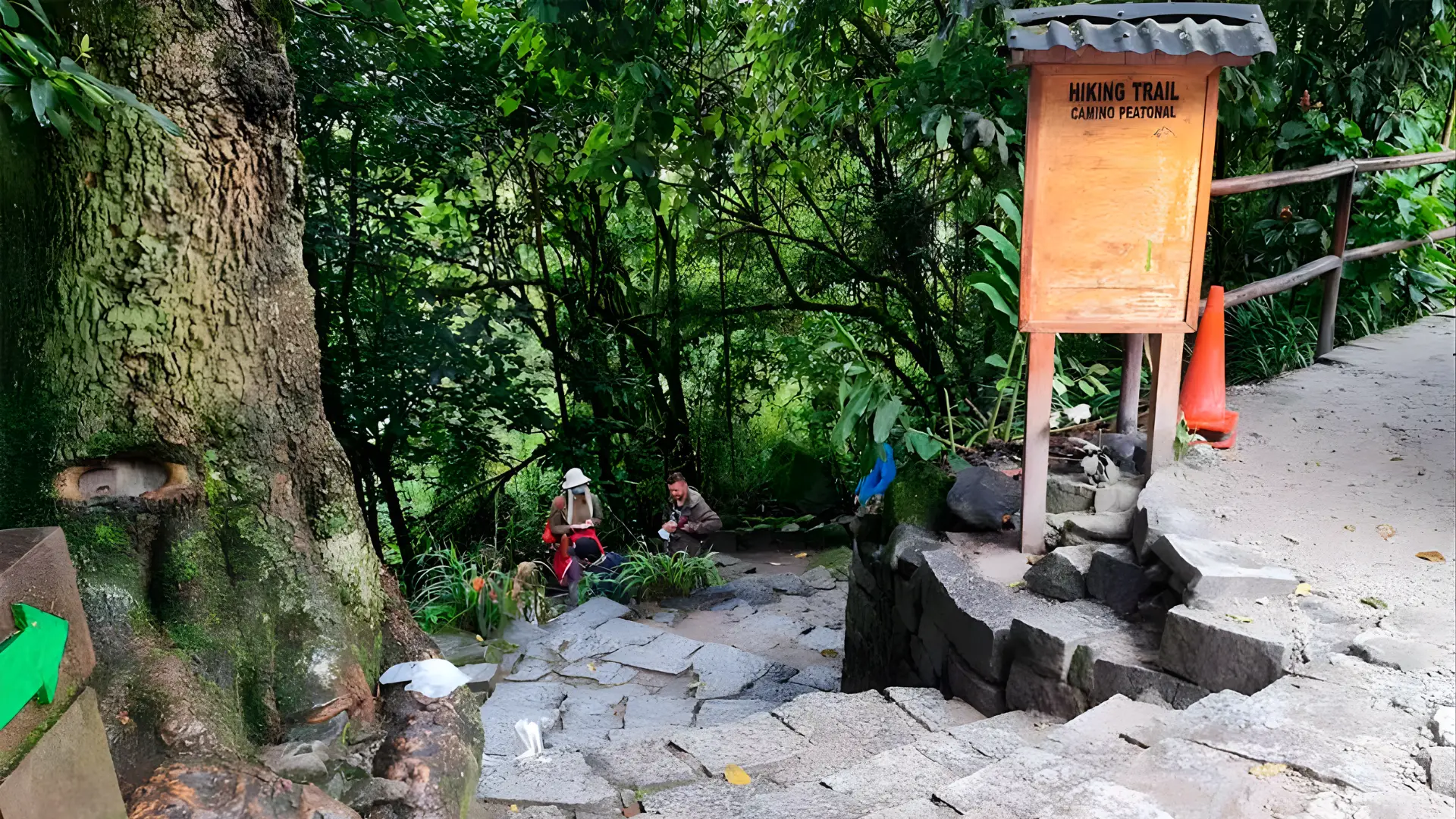 Descent from Machu Picchu to Aguas Calientes