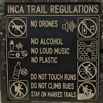 Inca Trail restrictions