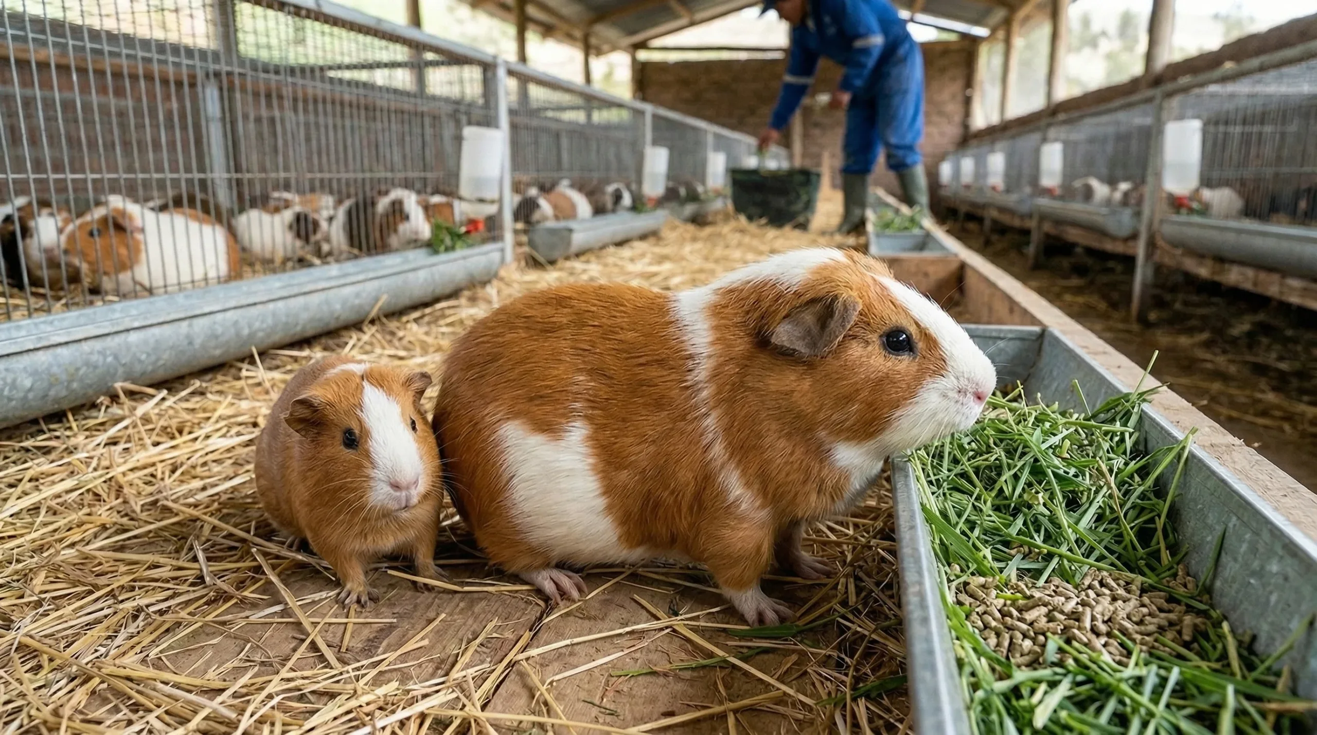 Large Peruvian breed of guinea pig