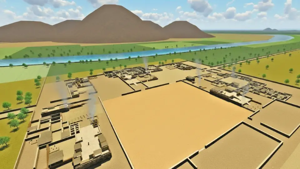 Hypothetical reconstruction of the city of Lima
