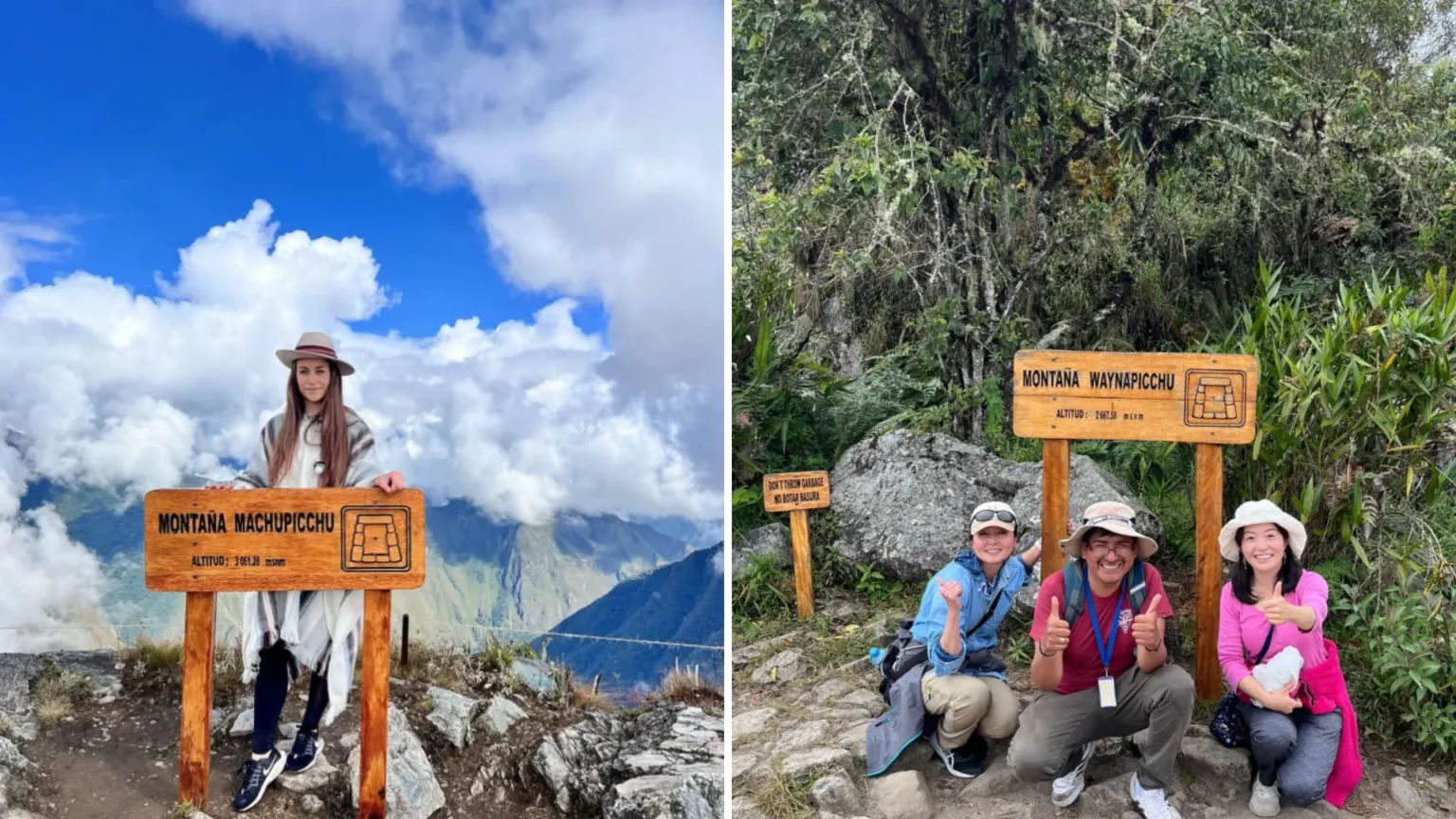 Montaña Machu Picchu vs. Montaña Huayna Picchu