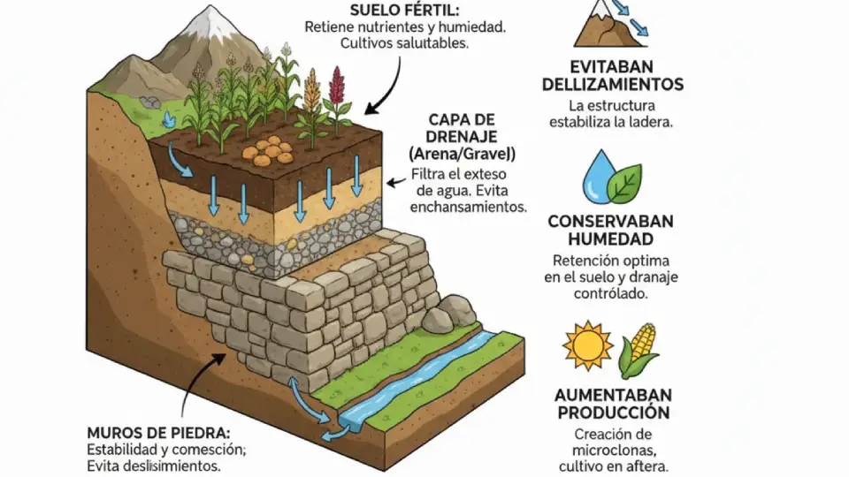 Construction of Inca agricultural terraces