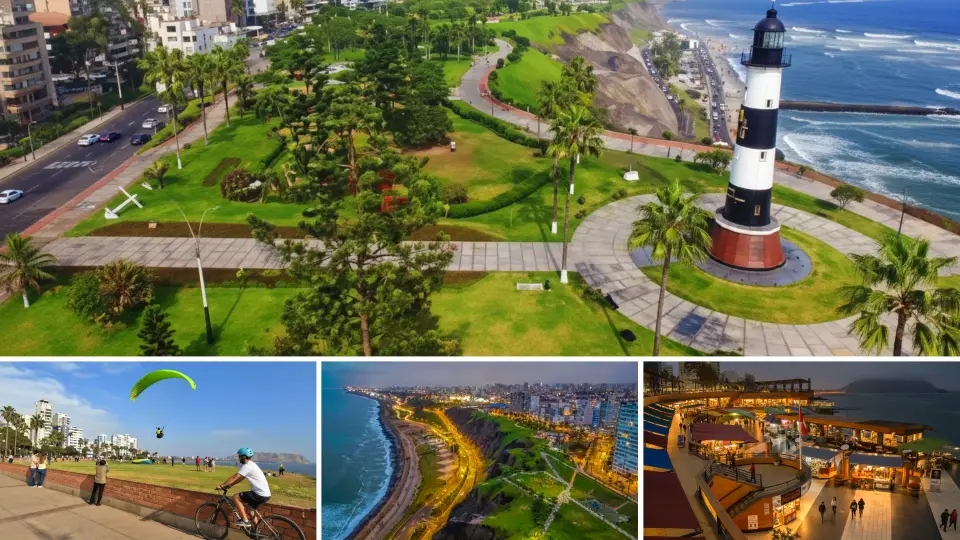 Miraflores Boardwalk with a beautiful view of the sea