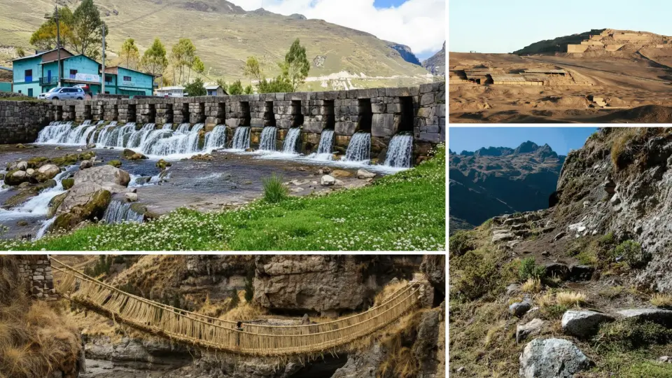 Construcion de camino inca y puentes durante el apogeo Inca