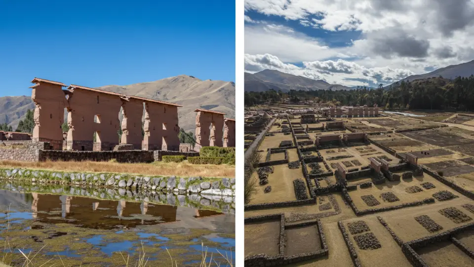 Camino Inca que conecta centros ceremoniales como el templo de Raqchi en Sicuani Cusco
