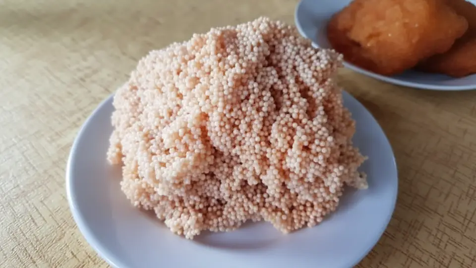 Soaked fish roe used in Chiriuchu preparation