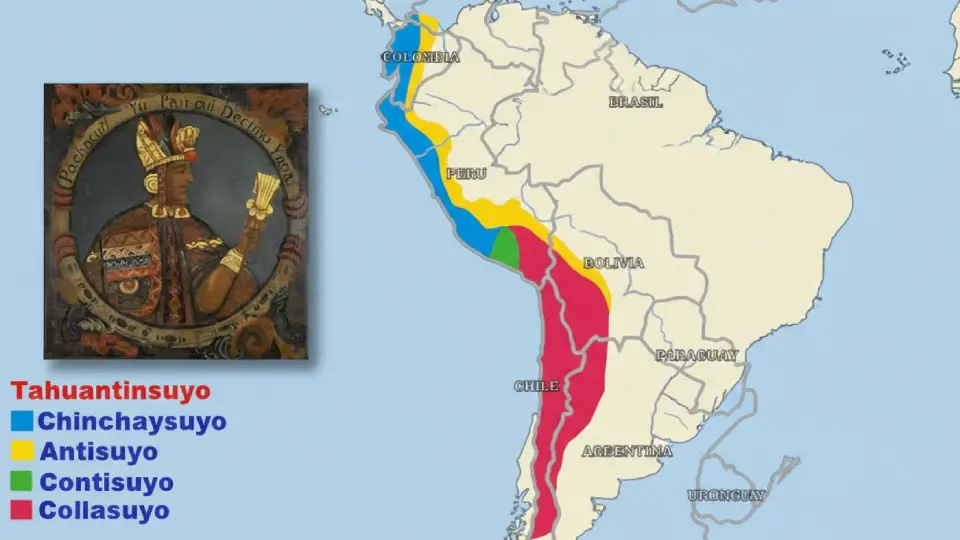 Expansion Inca durante el Tahuantinsuyo desde Cusco