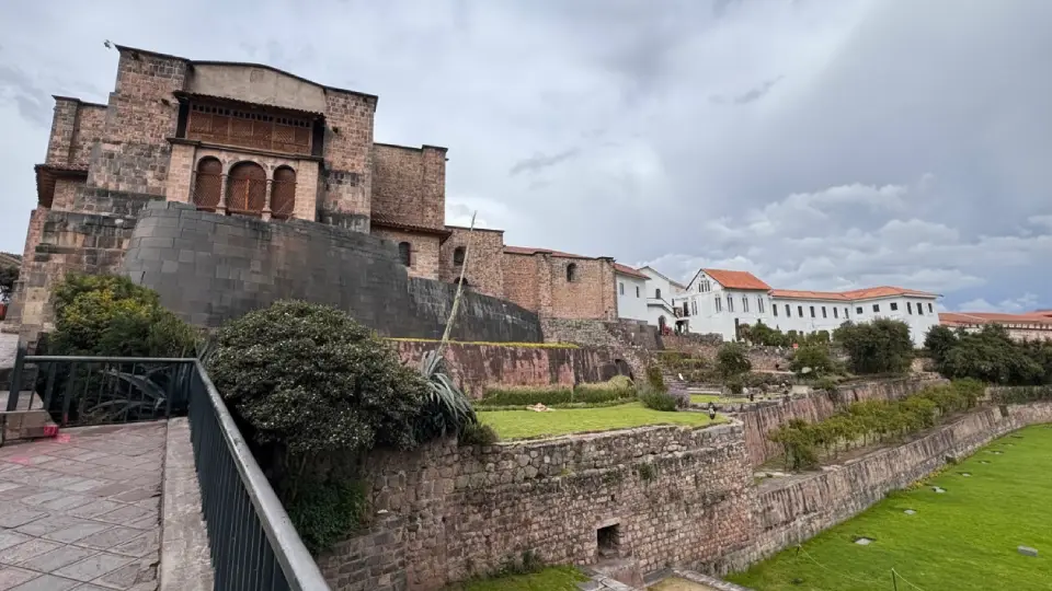 Temple of the Sun or Qorikancha today showing cultural syncretism