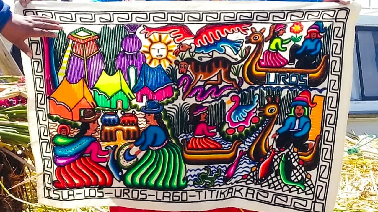 Handmade products of uros islands
