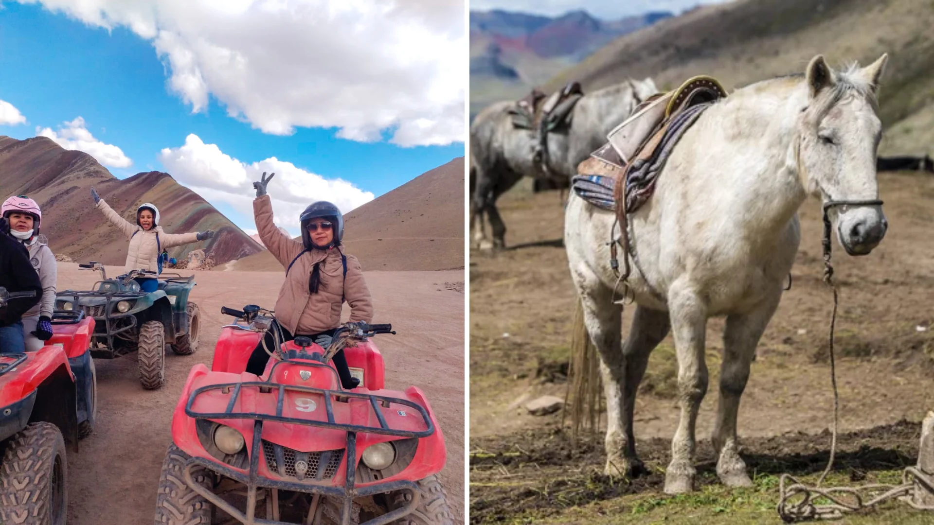 horse and Quad bike in Rainbown Mountain