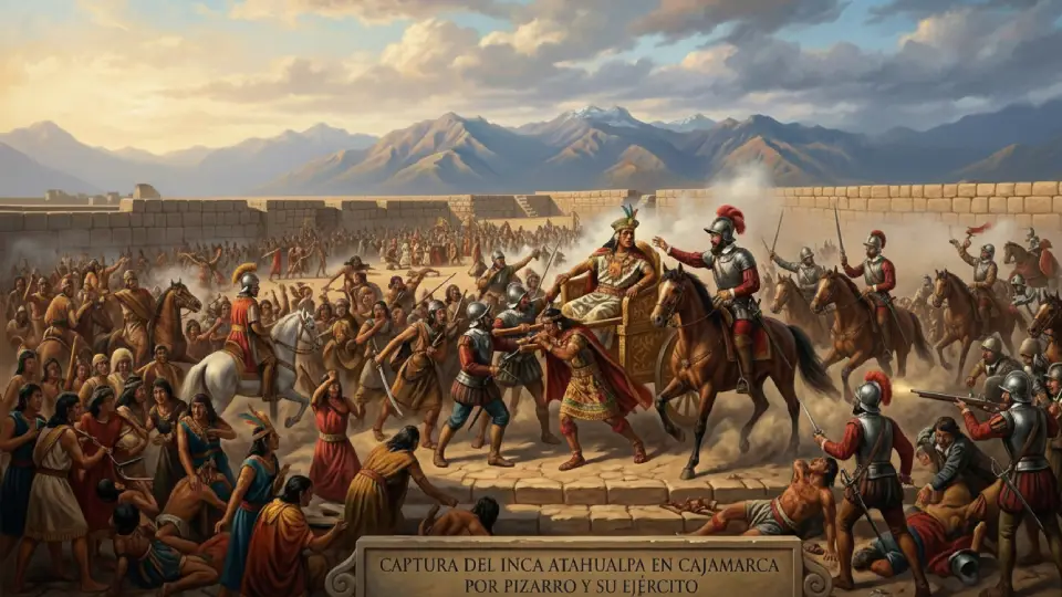 Capture of the Inca Atahualpa in Cajamarca