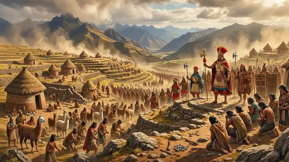 Expansion of the Inca Empire under the rule of Pachacútec