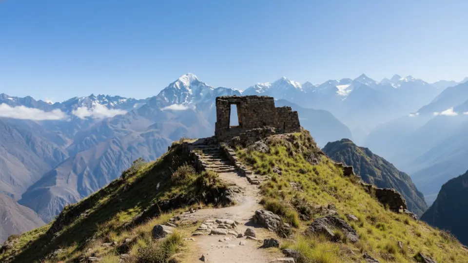 Qhapaq Ñan of the Inca Empire connecting IntipunKu