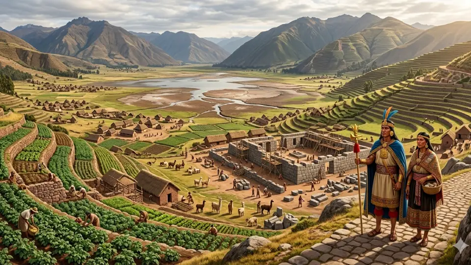 Transformation of the Cusco Valley after the arrival of Manco Cápac and Mama Ocllo