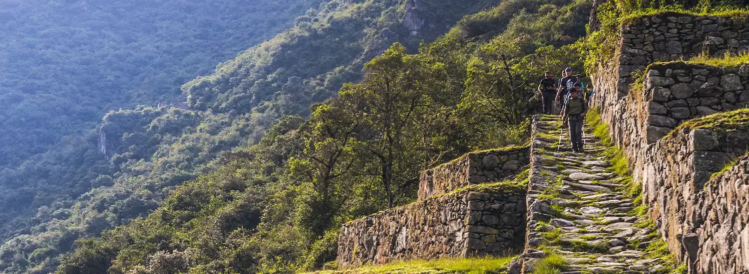 Intipunku, the Sun Gate of the Inca Trail, offering a panoramic view of Machu Picchu.