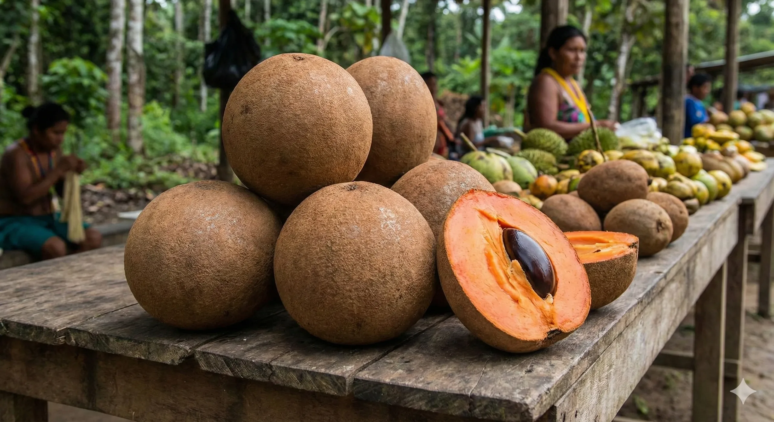 la fruta mamey de la selva