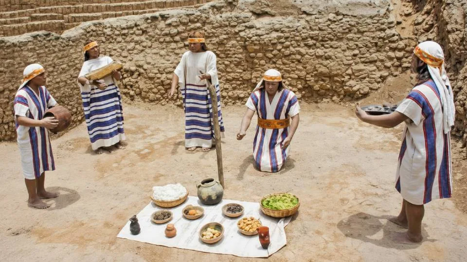 Representation of the Lima culture at the Huaca Pucllana