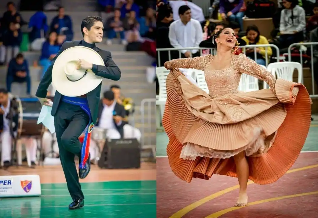 La marinera es el baile más representativo del Perú.