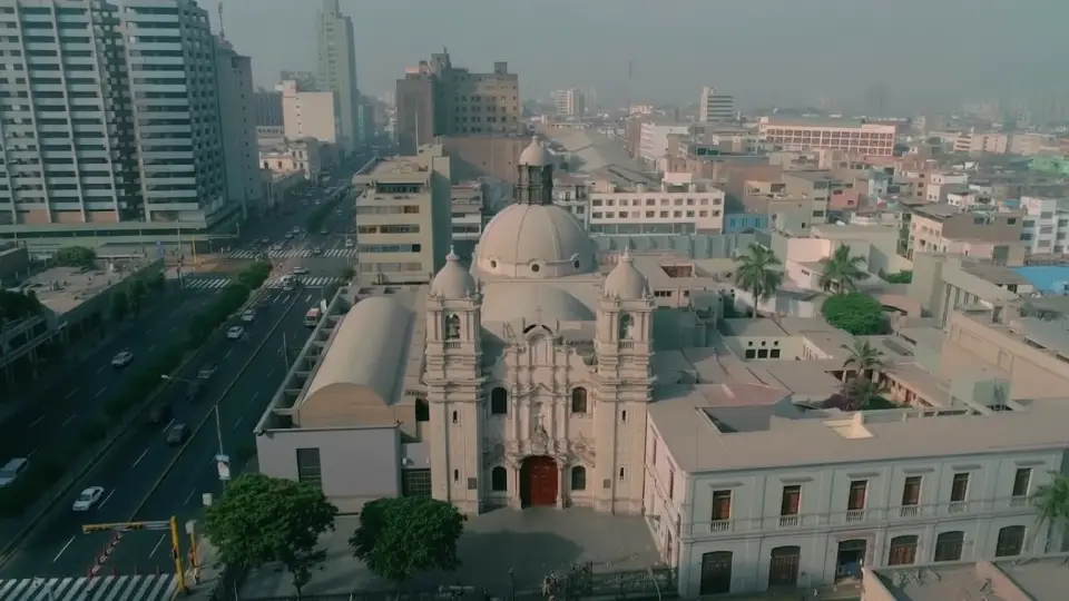 Image of the Church and Convent of Las Nazarenas in Lima, capital of Peru
