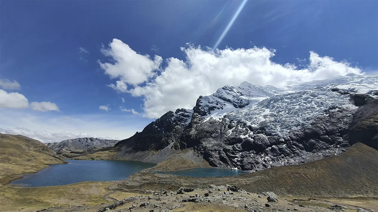 Panoramic view of a landmark Peruvian landscape highlighted by Lonely Planet Ausangate