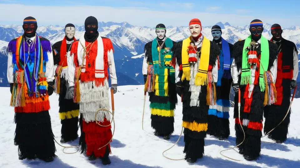 Representación de los colores de las ocho naciones en el señor de Qoyllority
