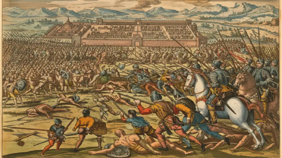 Rebellion of Titu Cusi in Lima, Capital of Perú