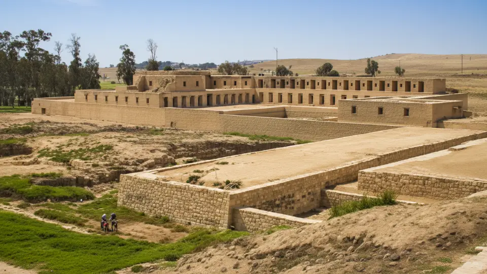 Temple of the God Pachacamac in Lima, Capital of Peru