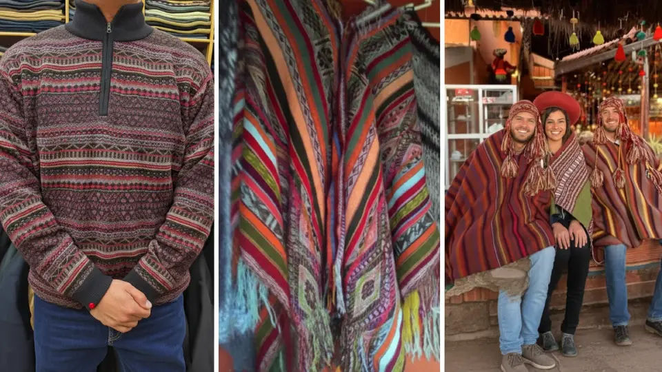 Venta de textiles de Chinchero