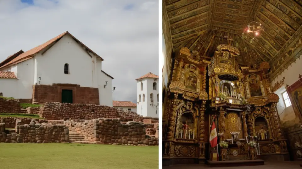 Vista de la iglesia de Chinchero